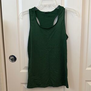 Oiselle Flyout Racerback Tank 8 forest green